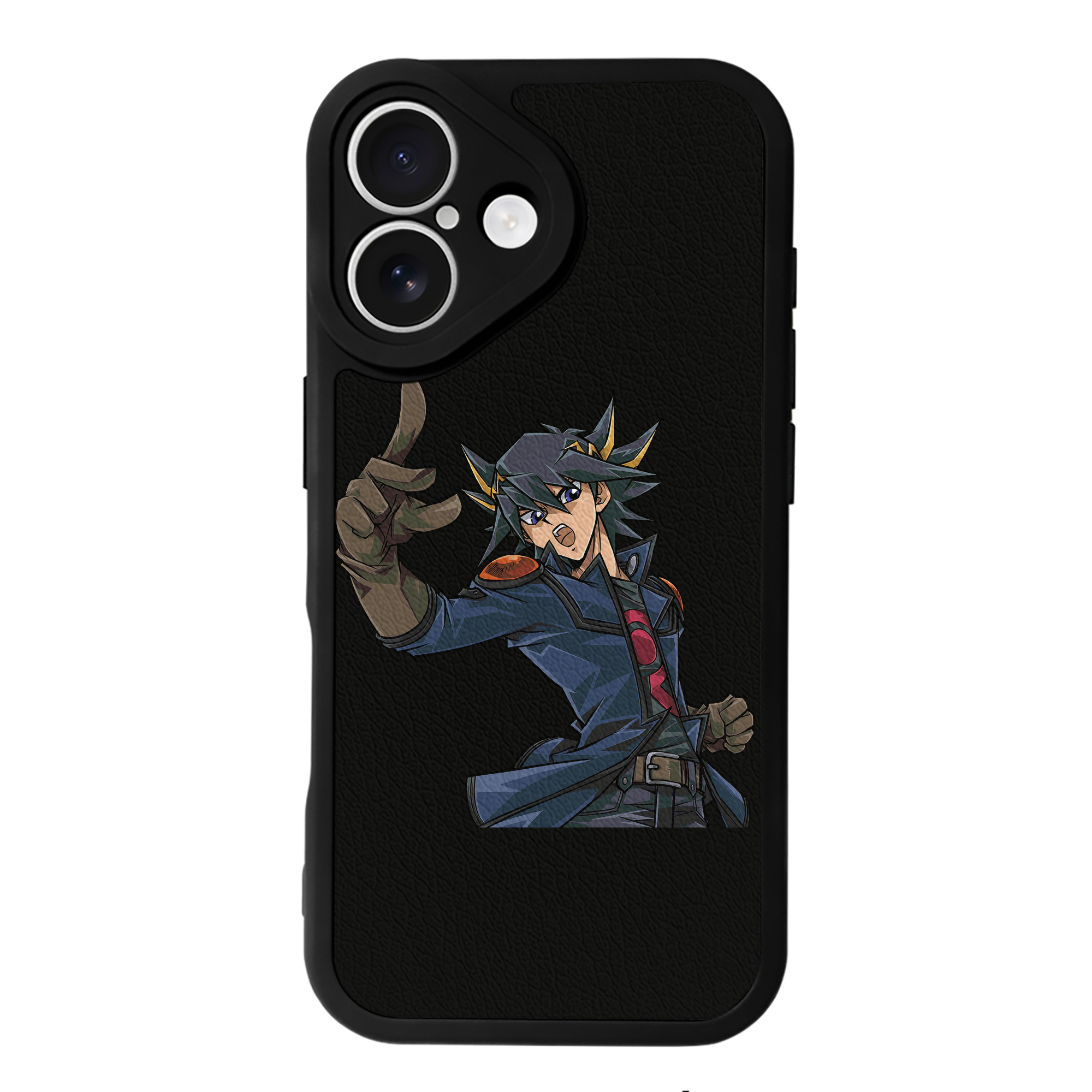 （画像用） 遊☆戯☆王 Yu-Gi-Oh! 【iPhone 16シリーズ対応】シリコンスマホケース（レザー調） 材質：シリコン